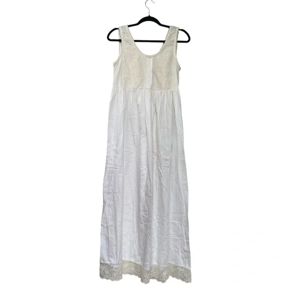 HAUTE HIPPIE Women's Linen Sleeveless Wide Leg Jumpsuit Coverup White XL - Picture 11 of 12
